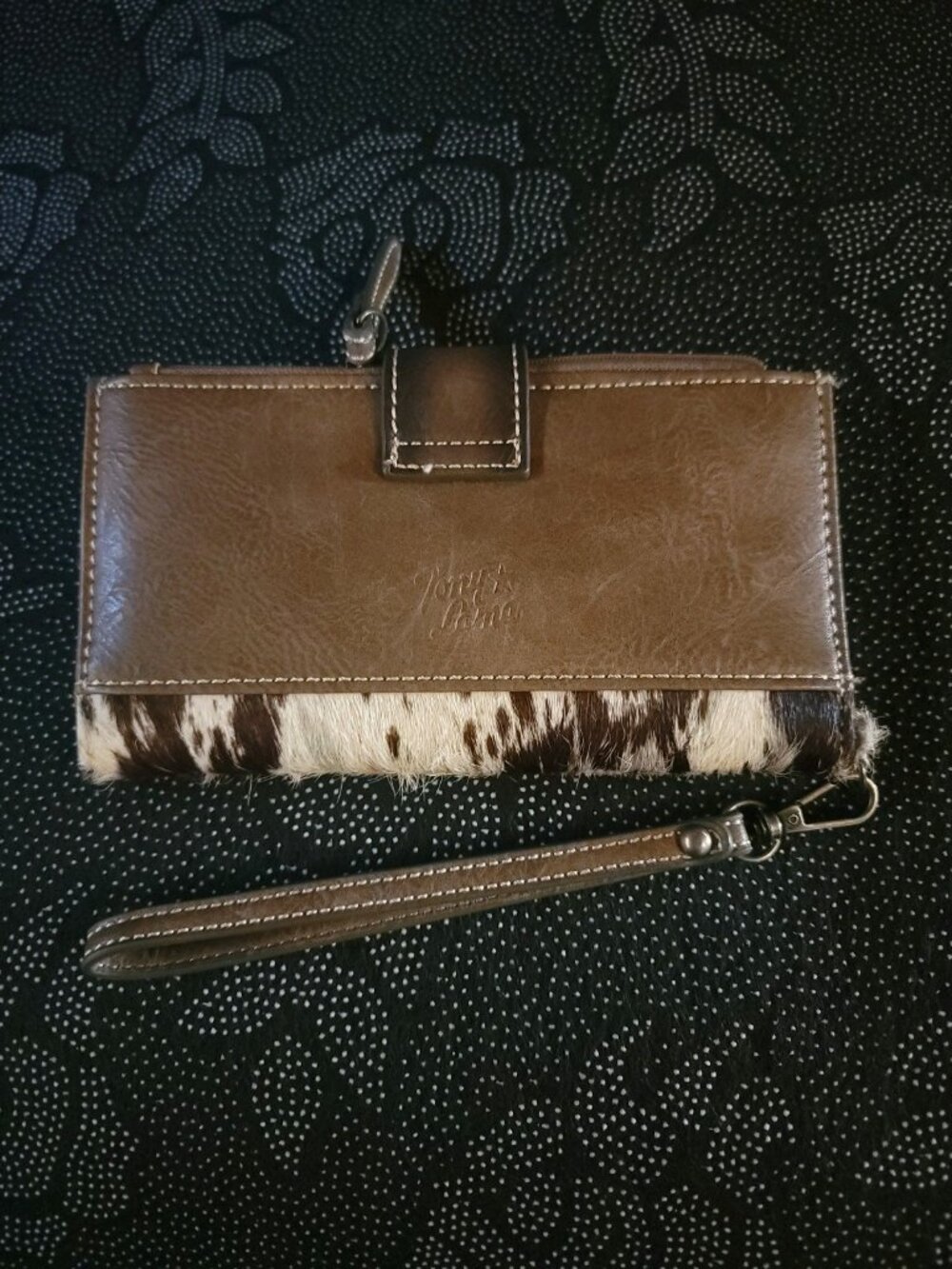 Tony Lama Women's Wallet Bag Leather Brown Western Cowgirl - Picture 2 of 6